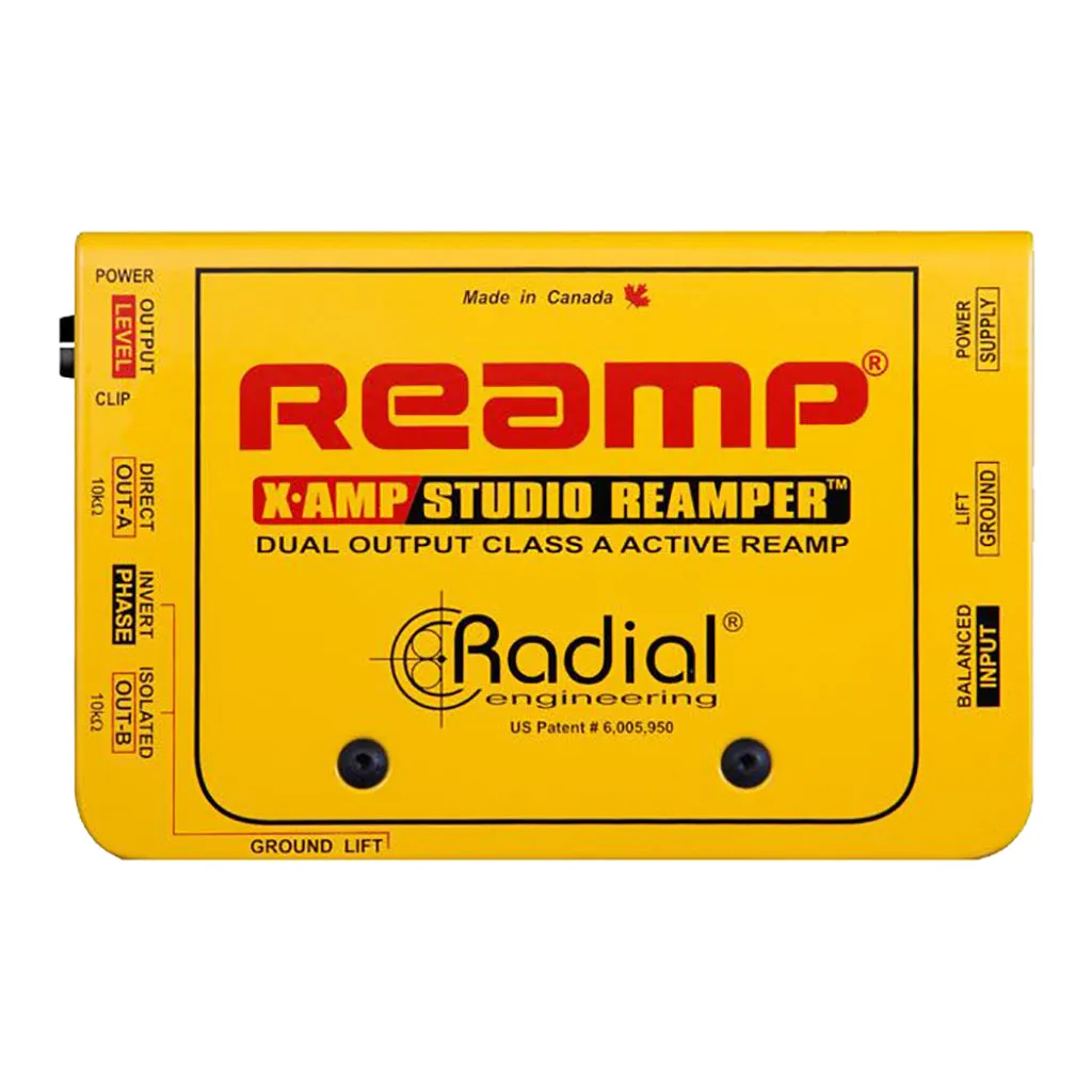 Radial X-AMP - Active Class-A Re-amping Device, Dual Output. PSU Included