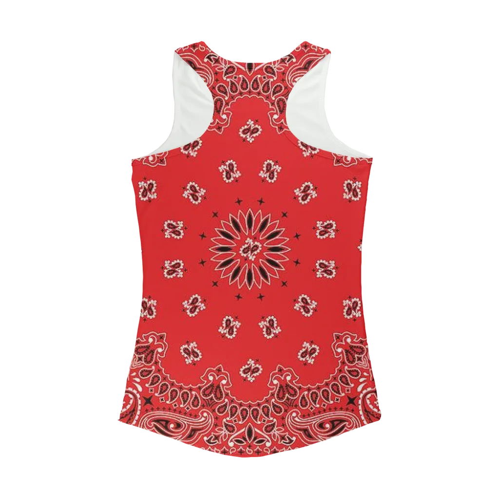 Red Bloods Bandana Women Performance Tank Top