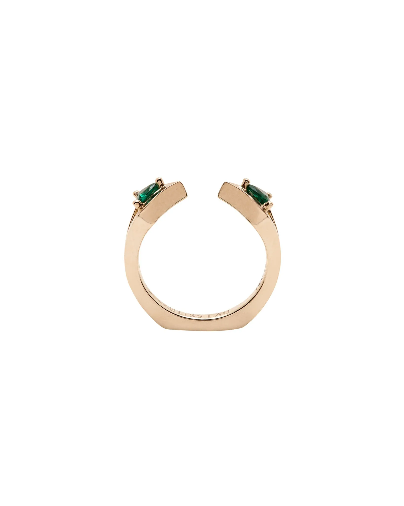 Reflection Gold Wedding Bands Interlocking Ring Set in Gold Or Platinum