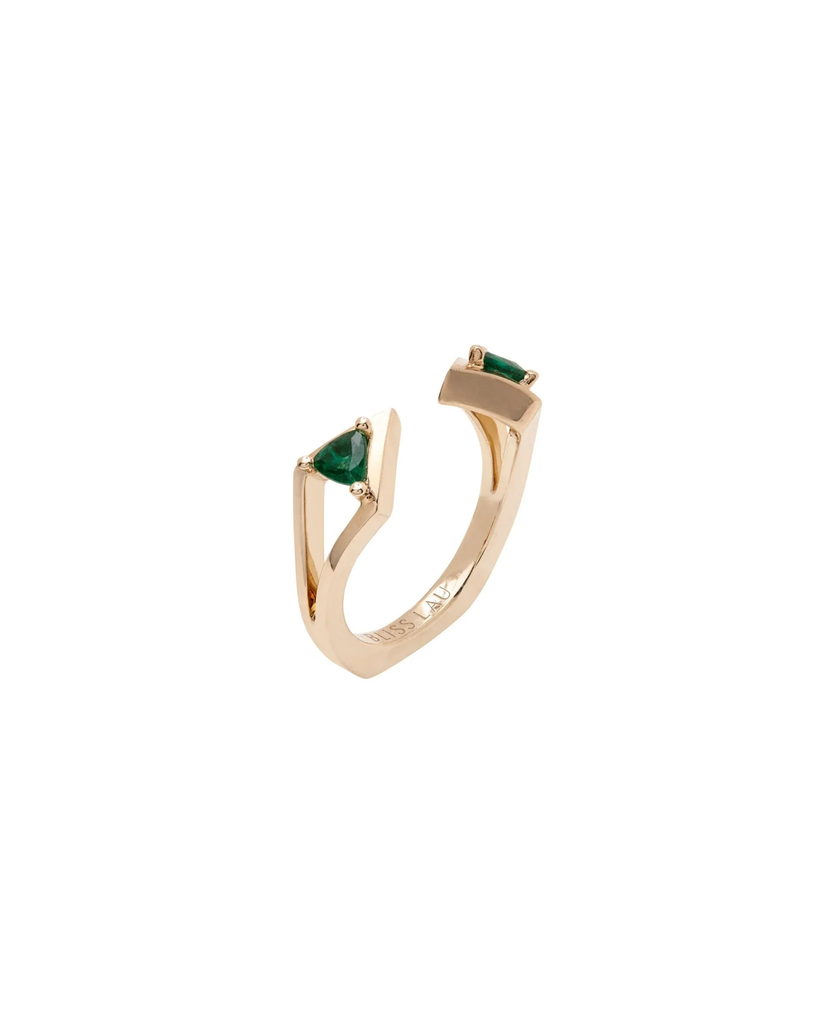 Reflection Gold Wedding Bands Interlocking Ring Set in Gold Or Platinum