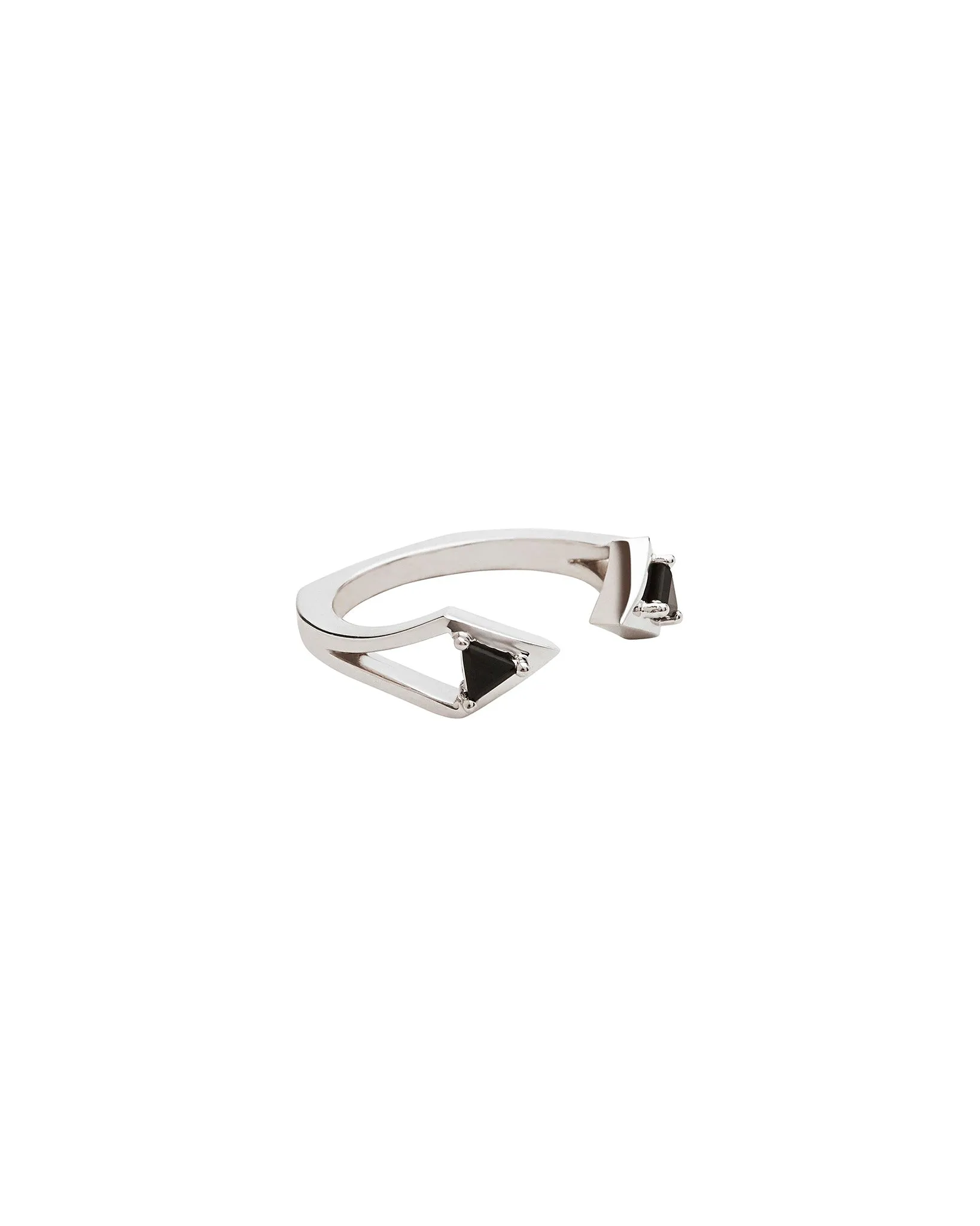 Reflection Gold Wedding Bands Interlocking Ring Set in Gold Or Platinum