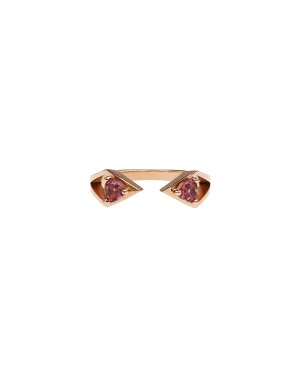 Reflection Gold Wedding Bands Interlocking Ring Set in Gold Or Platinum