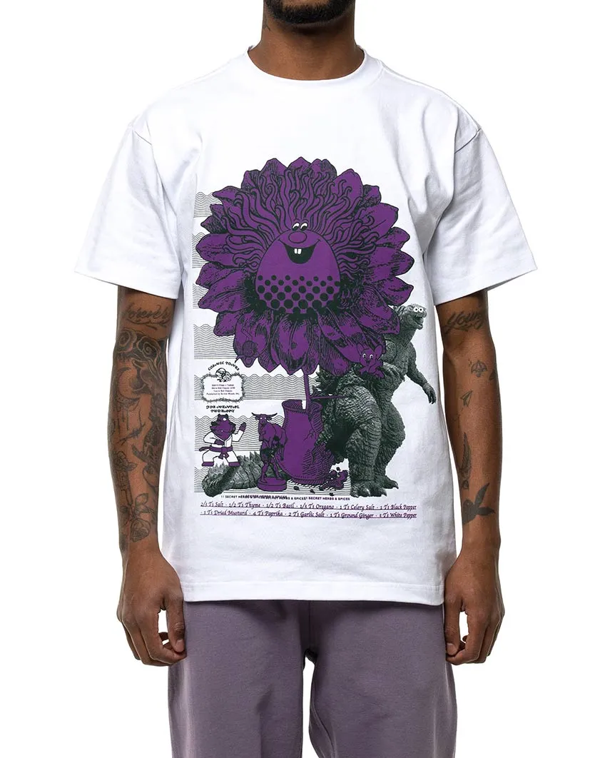 Rhek S/S Tee White Purple