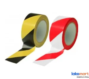 Safety Tape 2" X 40M - Red/White and Yellow/Black
