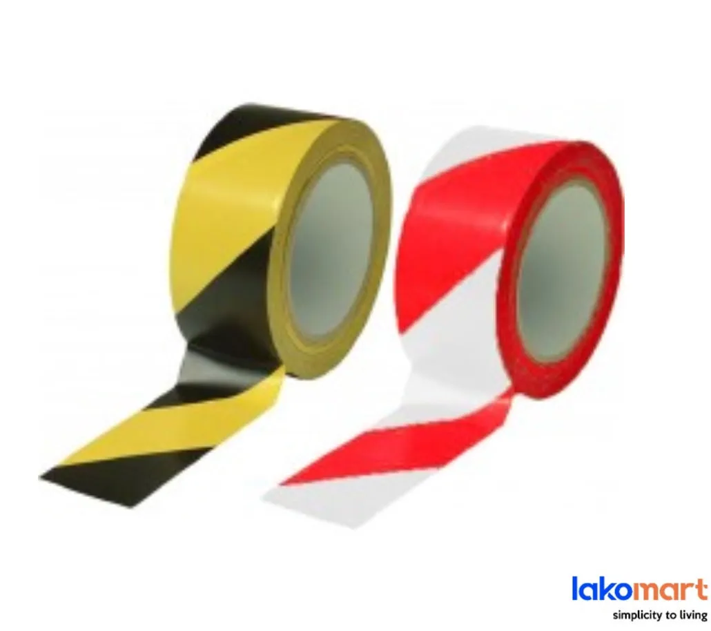 Safety Tape 2" X 40M - Red/White and Yellow/Black