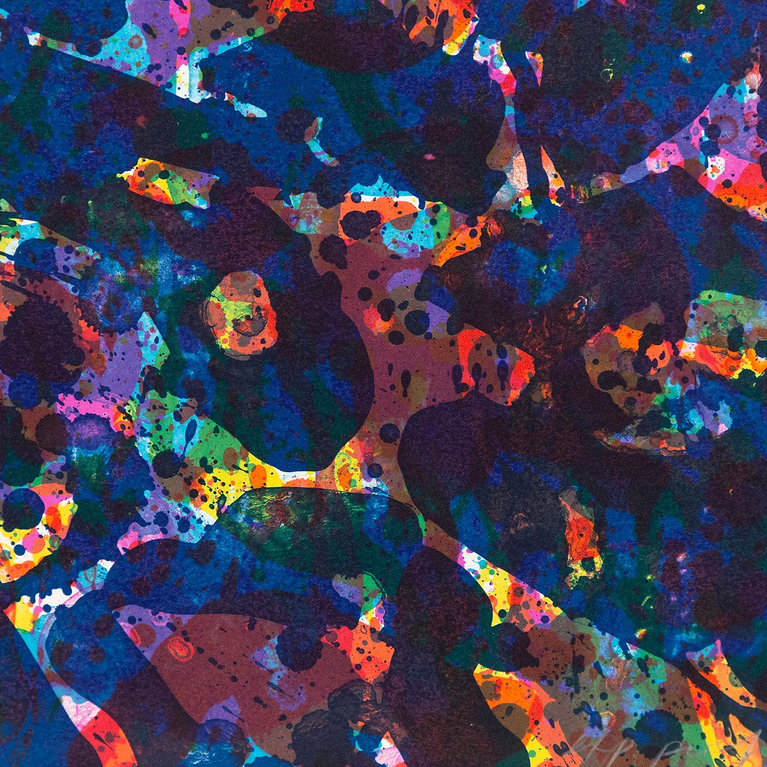 SAM FRANCIS "HER BLUE DEEPS" LITHOGRAPH, 1972