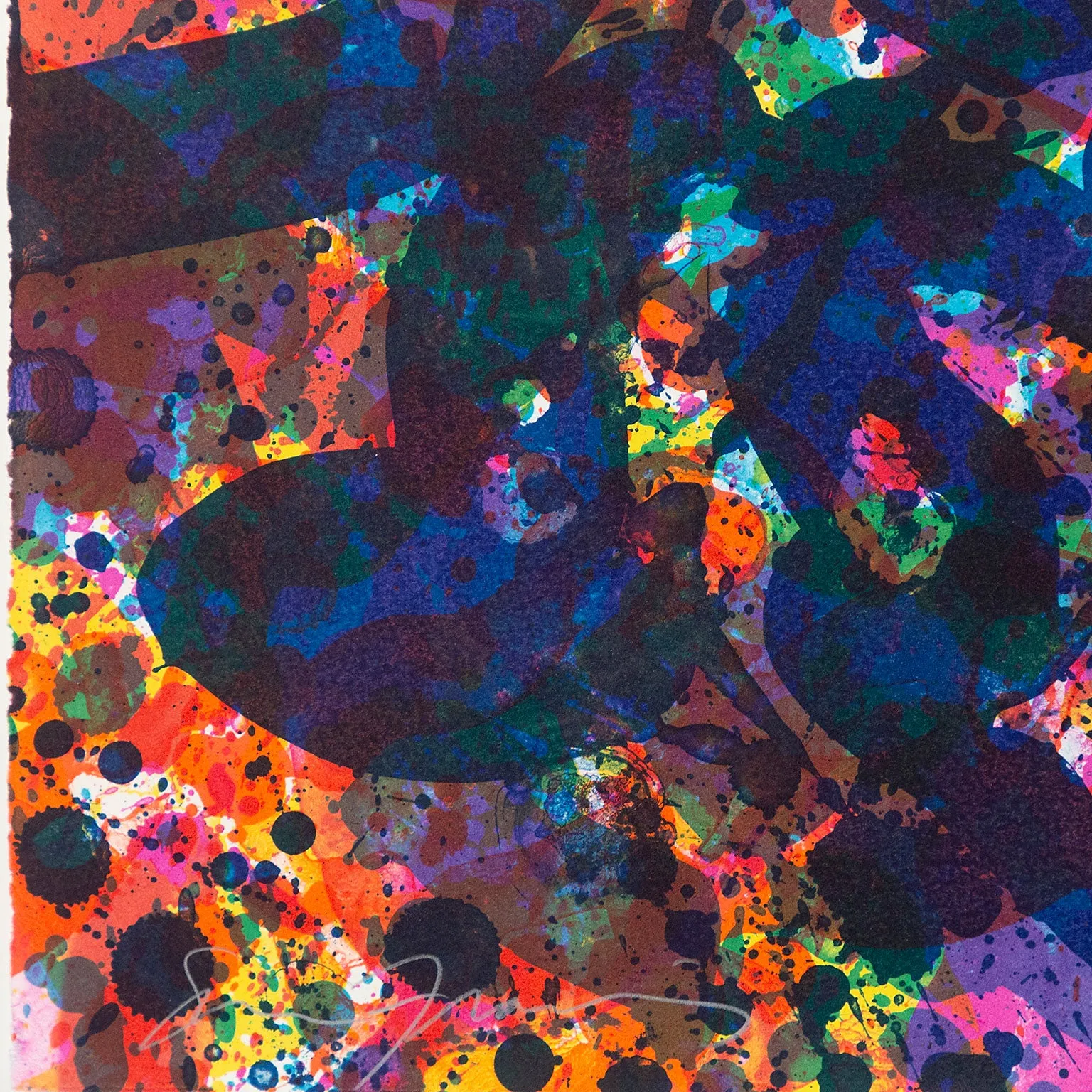 SAM FRANCIS "HER BLUE DEEPS" LITHOGRAPH, 1972