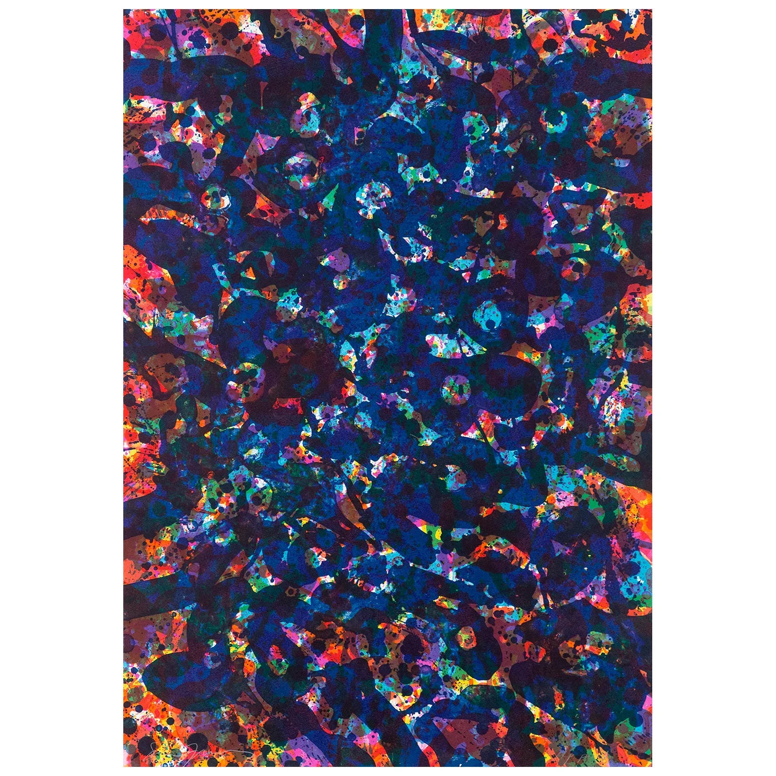SAM FRANCIS "HER BLUE DEEPS" LITHOGRAPH, 1972
