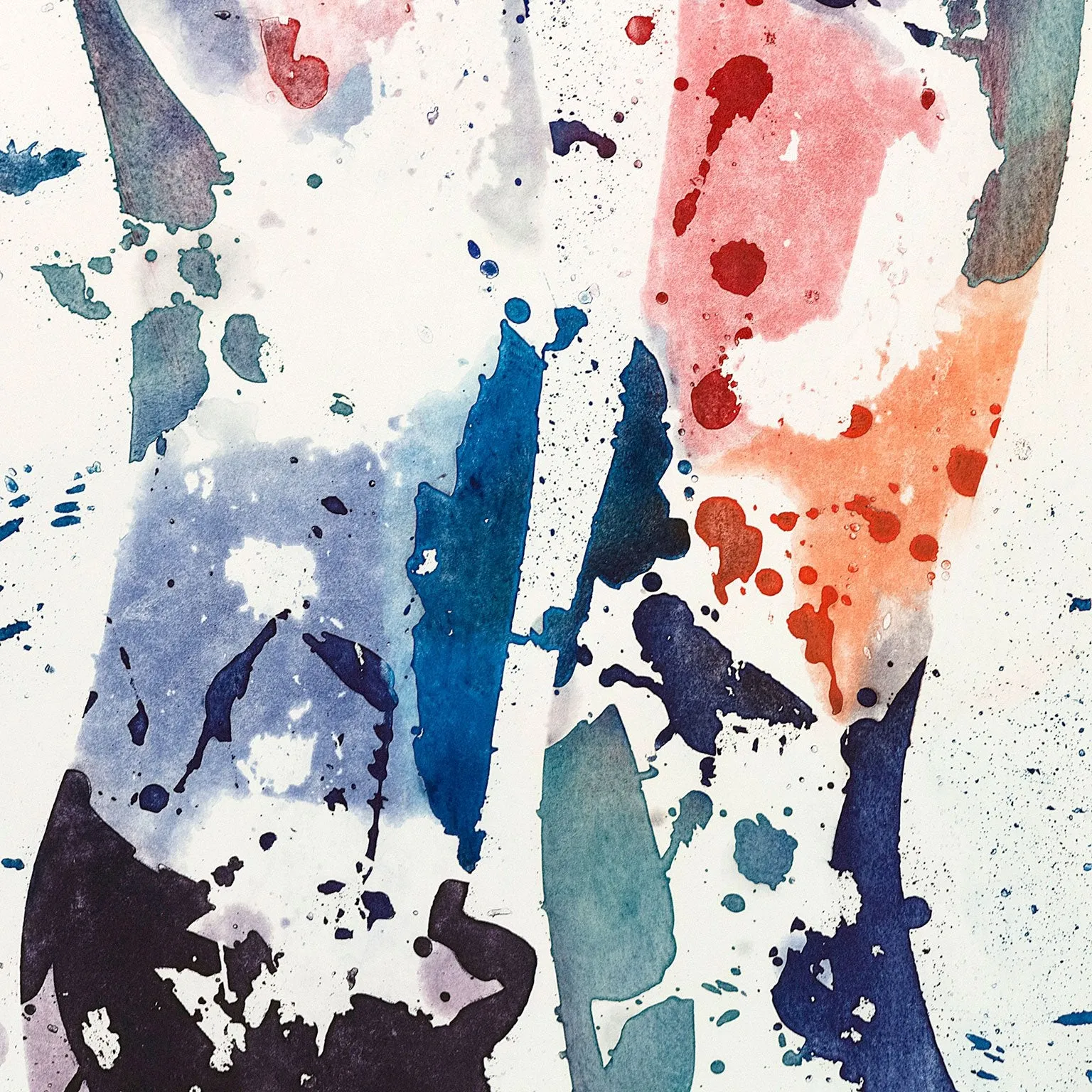 SAM FRANCIS "TALL GROOVE" ETCHING, 1984