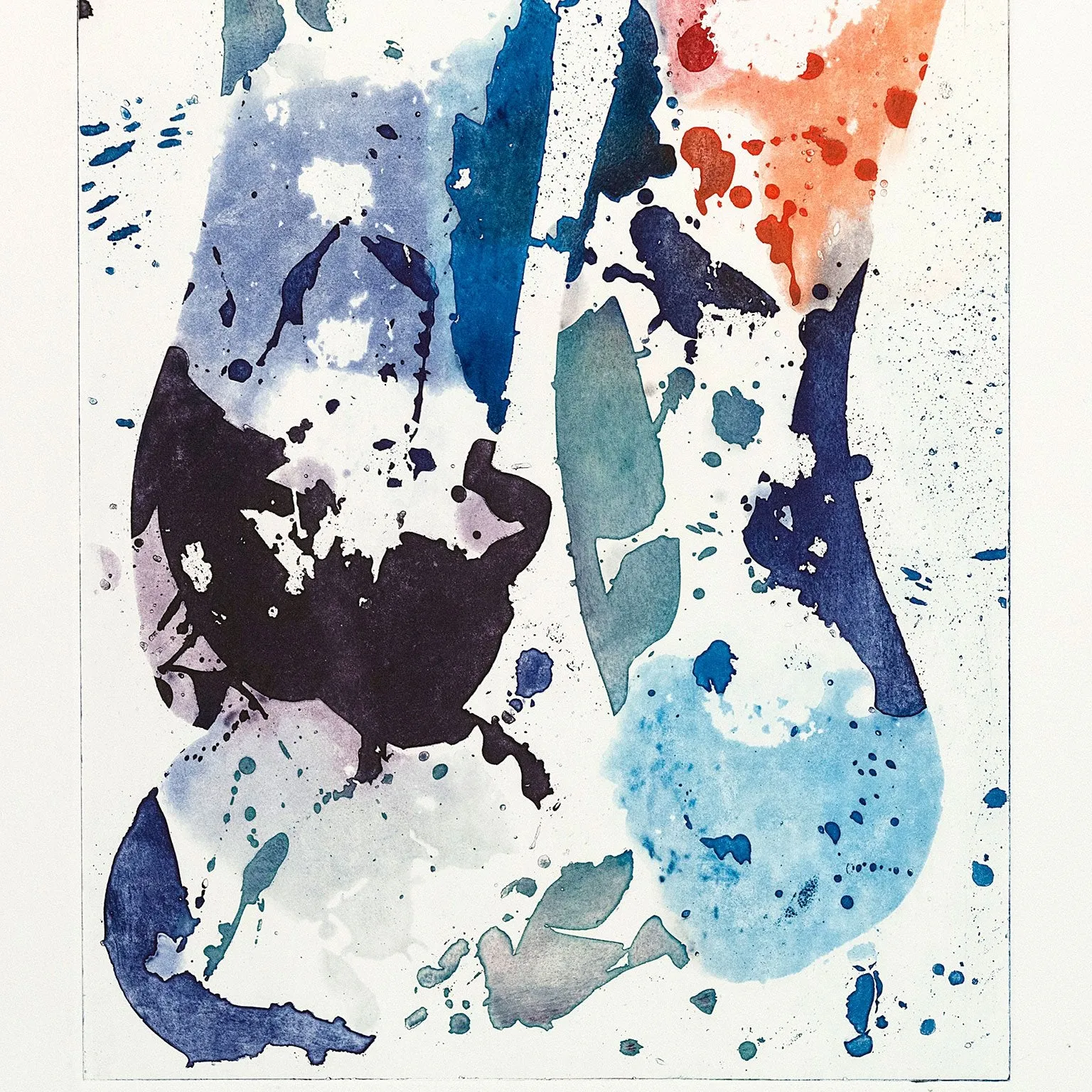 SAM FRANCIS "TALL GROOVE" ETCHING, 1984