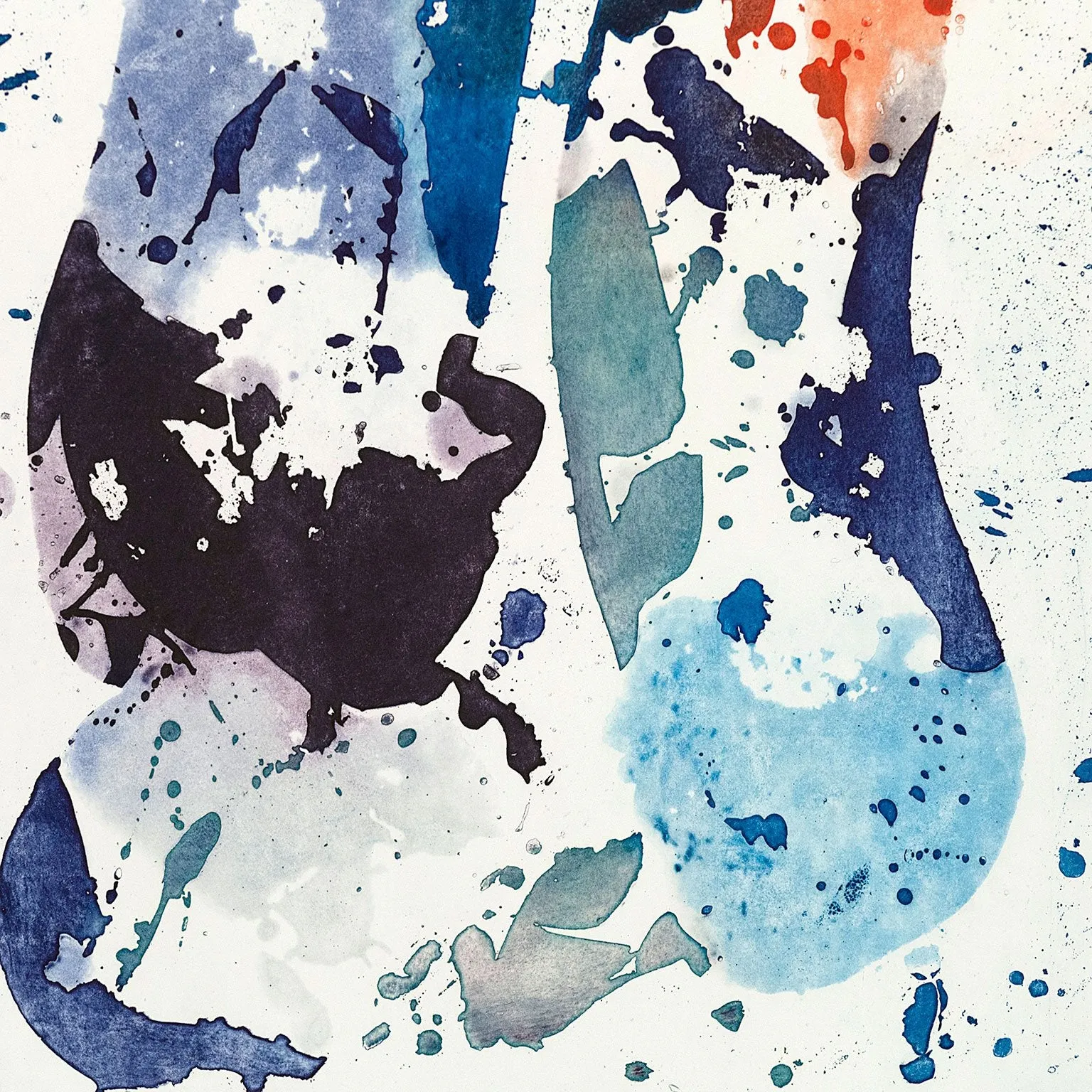 SAM FRANCIS "TALL GROOVE" ETCHING, 1984