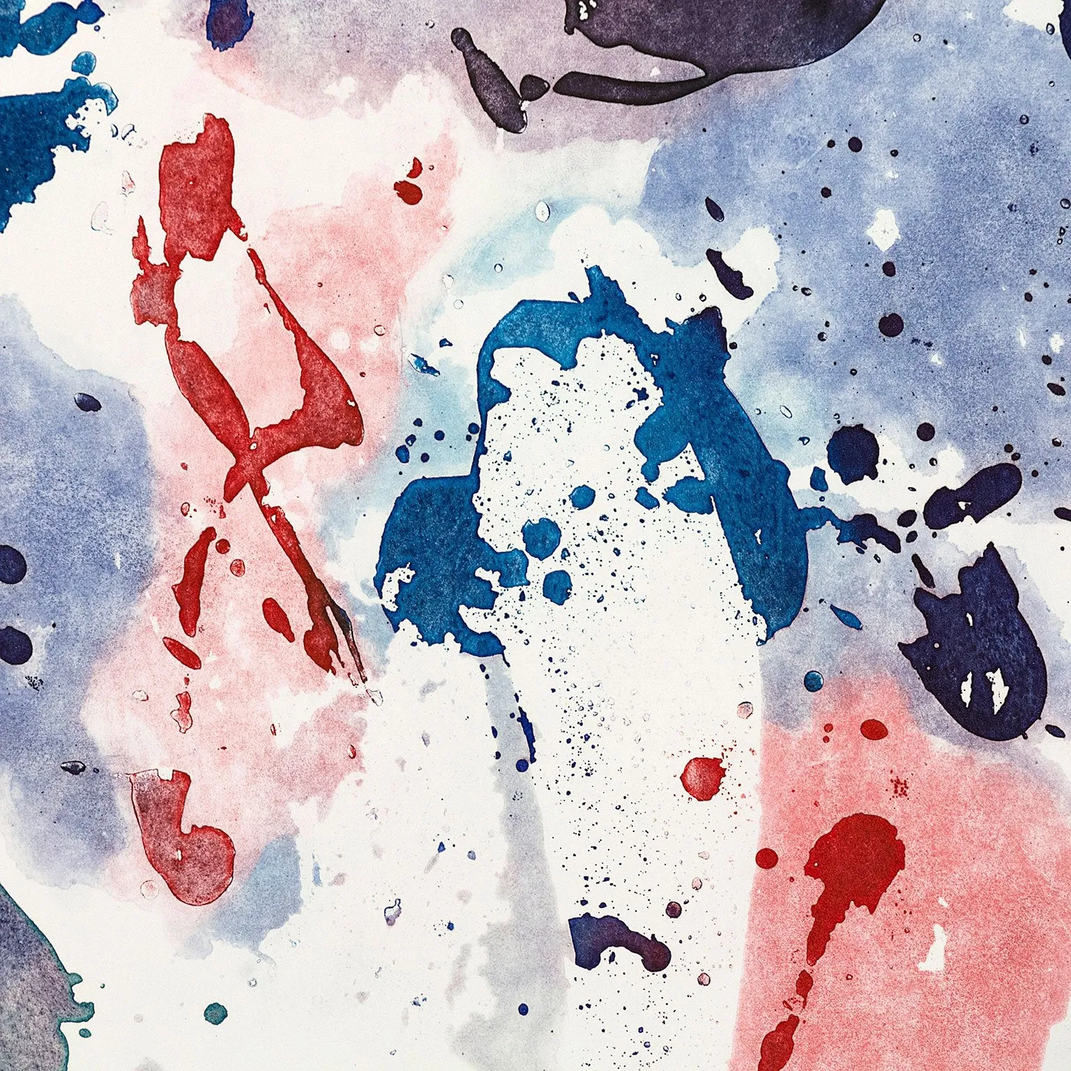 SAM FRANCIS "TALL GROOVE" ETCHING, 1984