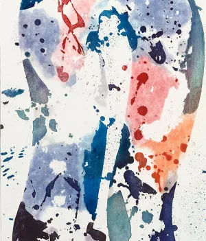 SAM FRANCIS "TALL GROOVE" ETCHING, 1984