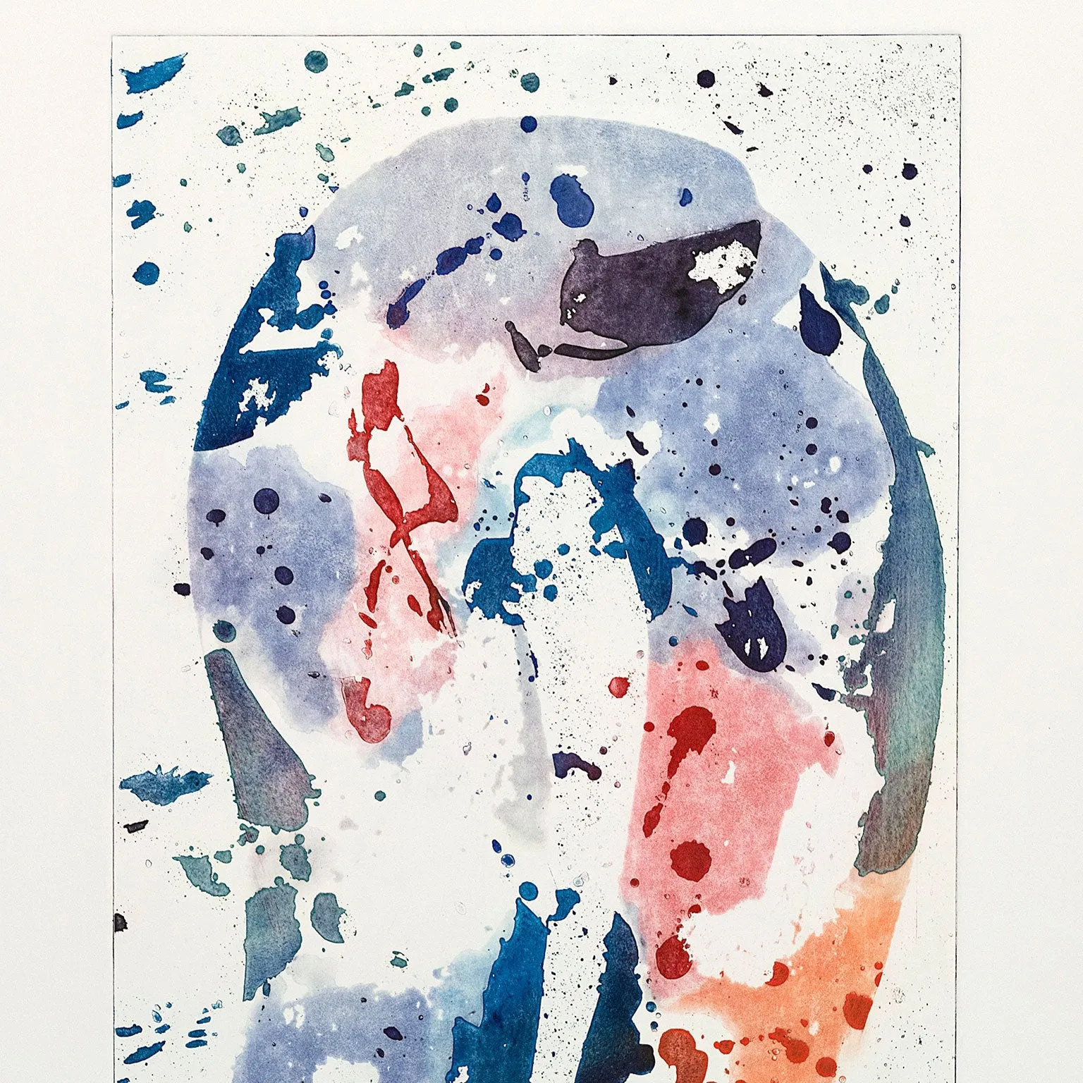 SAM FRANCIS "TALL GROOVE" ETCHING, 1984