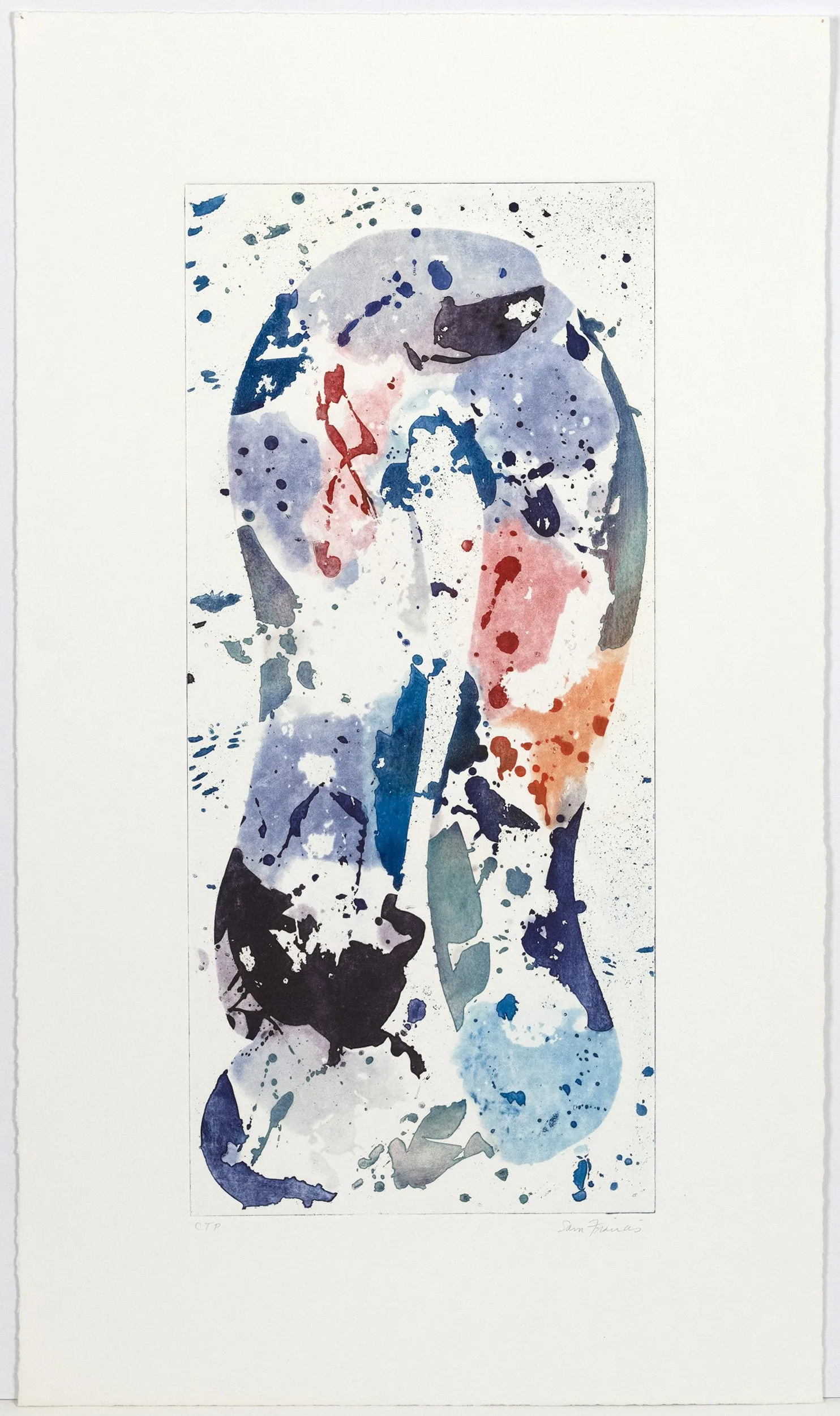SAM FRANCIS "TALL GROOVE" ETCHING, 1984