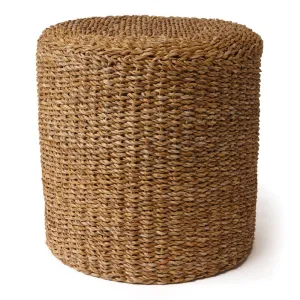 Seagrass Round Pouf