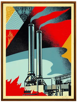 Shepard Fairey | Factory Stacks (Earth First