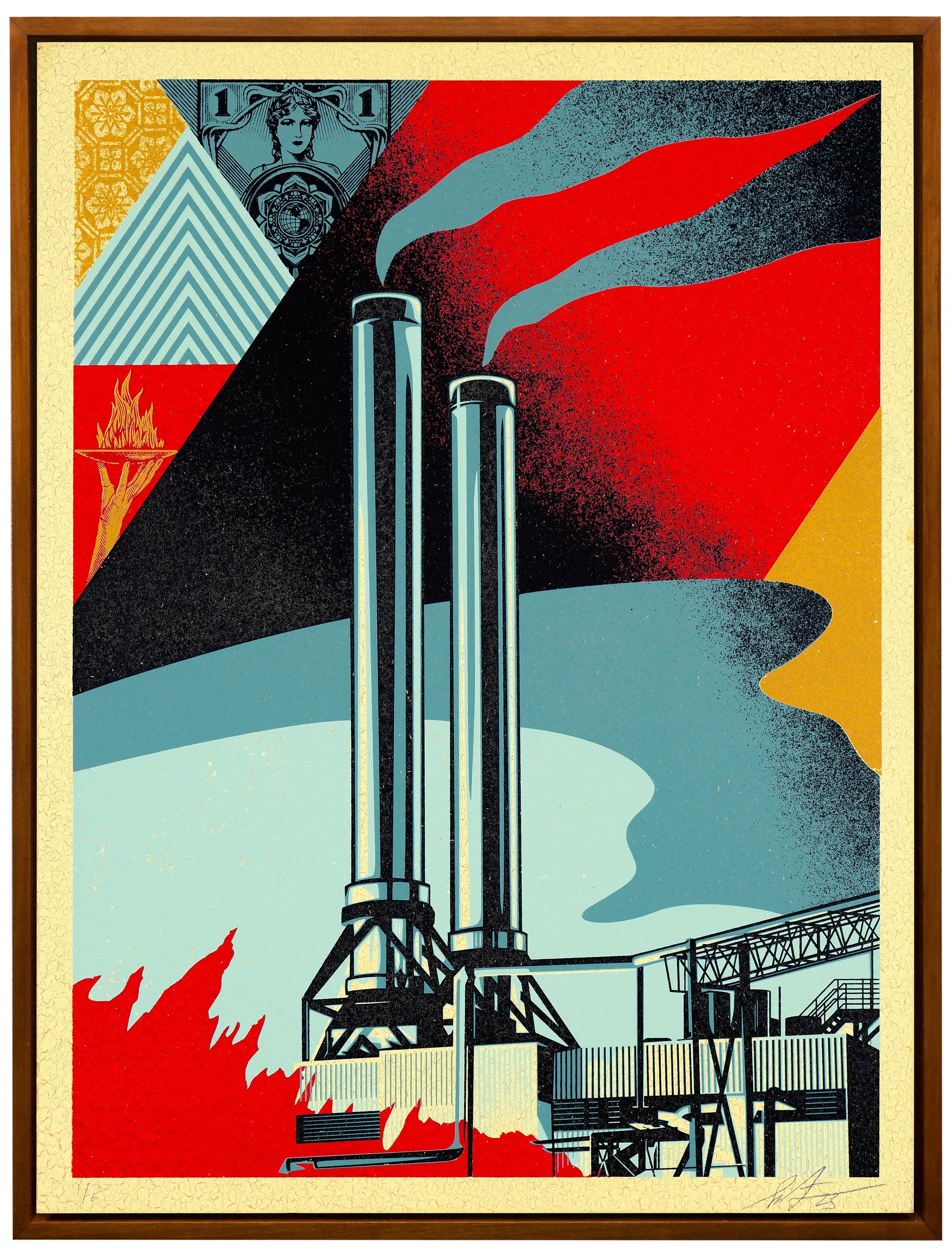 Shepard Fairey | Factory Stacks (Earth First