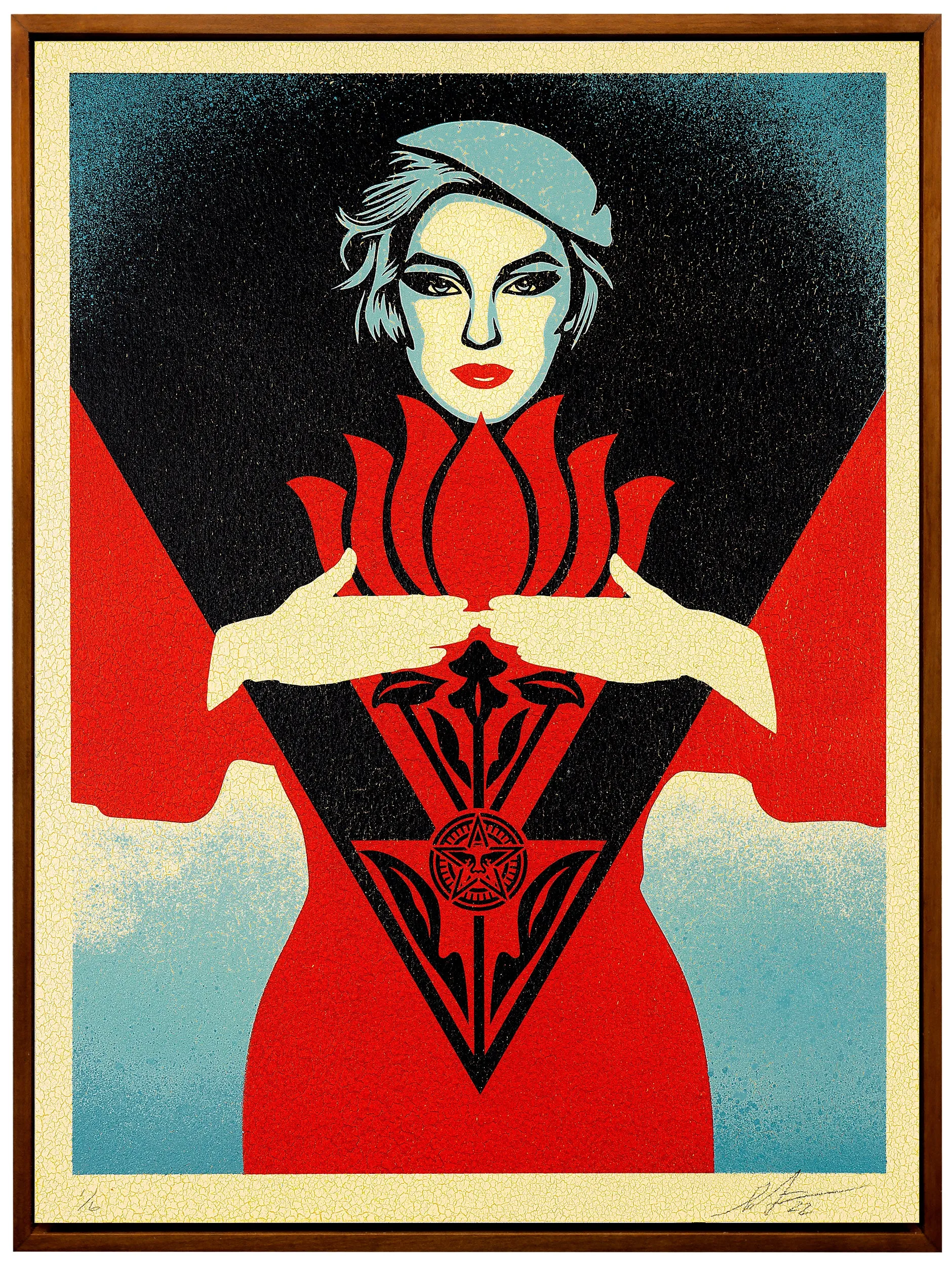 Shepard Fairey | OBEY Noir Flower Woman