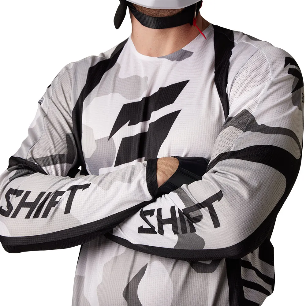 SHIFT WHITE LABEL JERSEY POSN CAMO [WHITE CAMO]