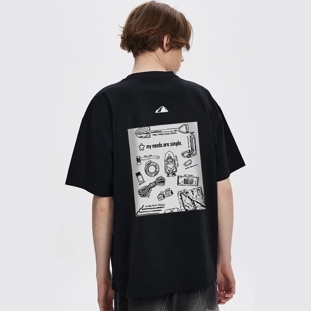 Simple Black And White T-Shirt