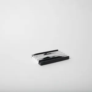 Soap Dish-Black and White