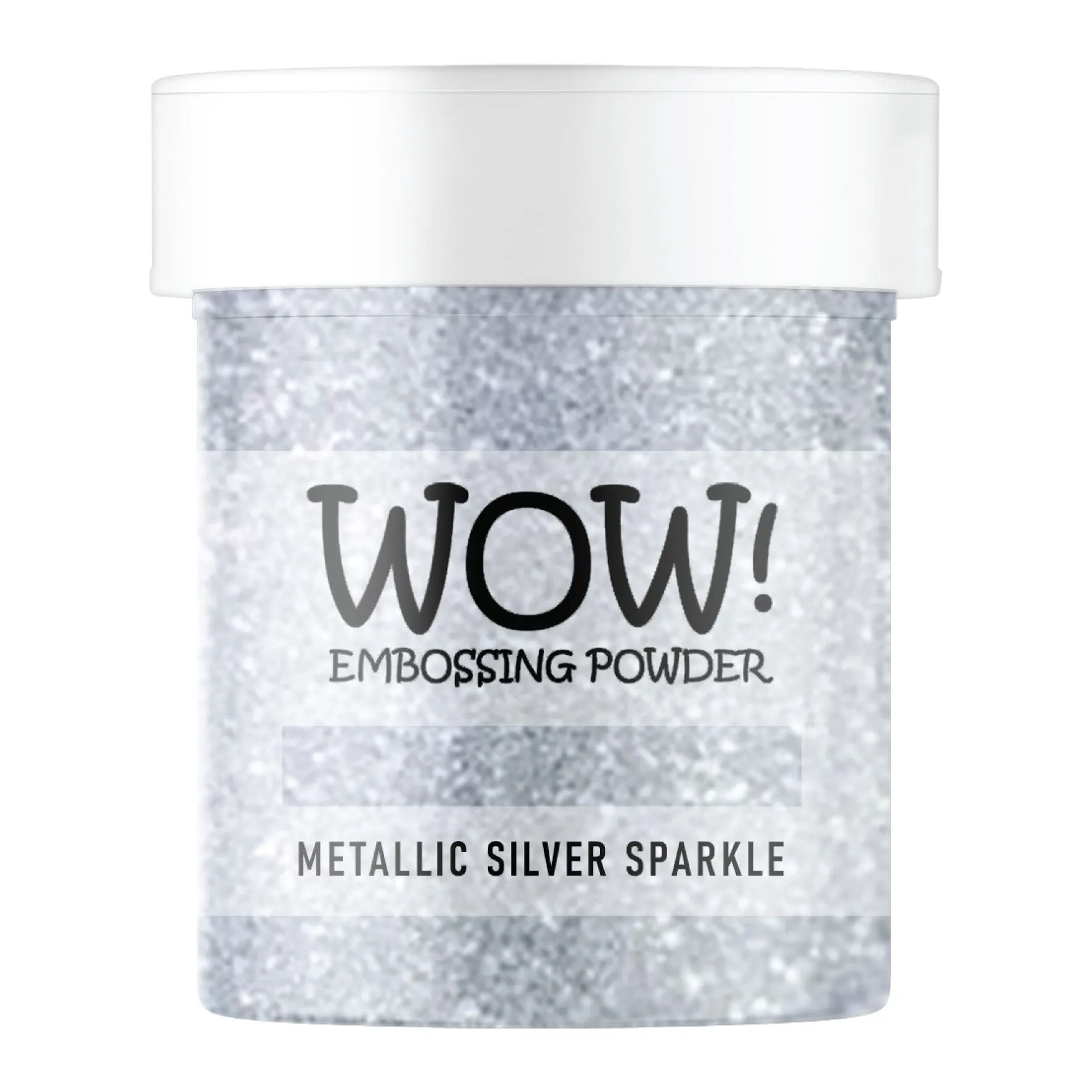 Stamps by Chloe WOW Embossing Glitter Metallic Silver Sparkle Large Jar