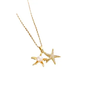 Starry Shores - Gold Necklace
