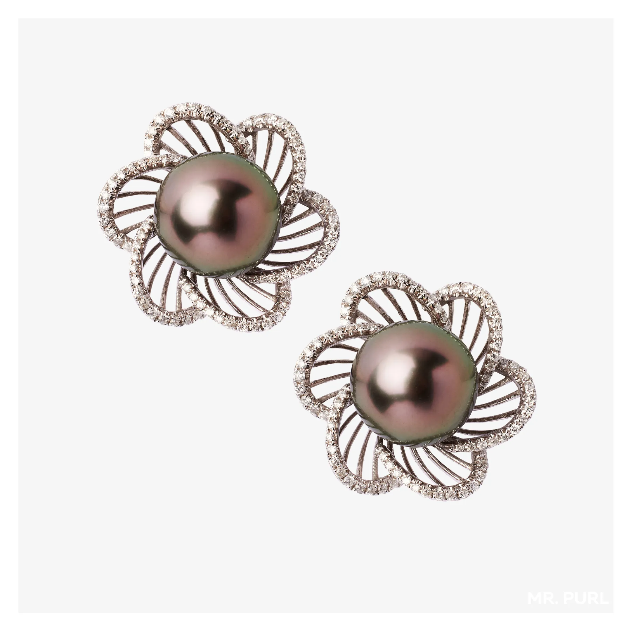 Tahitian "Bora Bora" Earrings