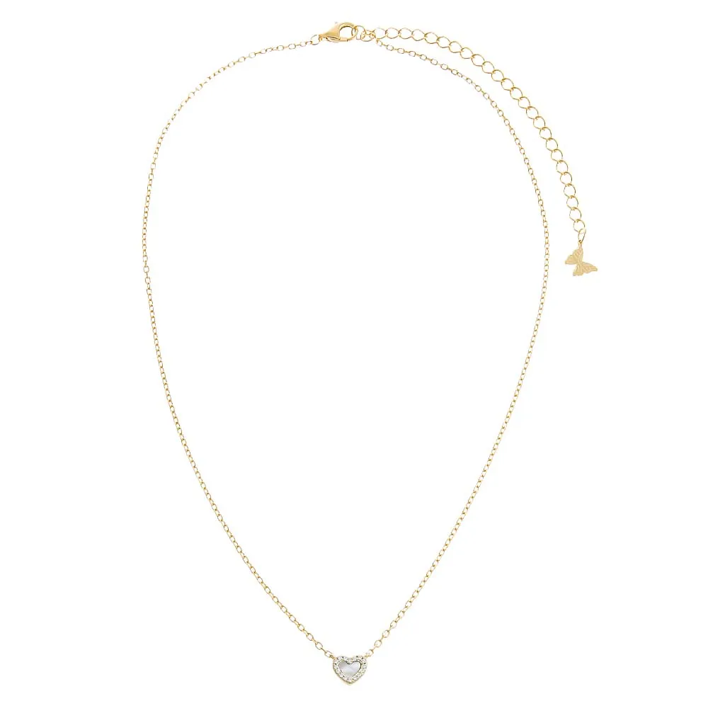 Tiny Pave Colored Gemstone Pendant Necklace