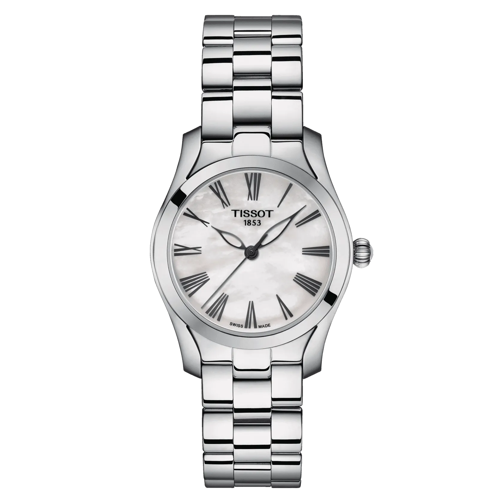 Tissot T-Wave 30mm Clock Madreper Perf Quartz Steel T112.210.11.113.00