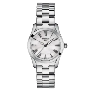 Tissot T-Wave 30mm Clock Madreper Perf Quartz Steel T112.210.11.113.00