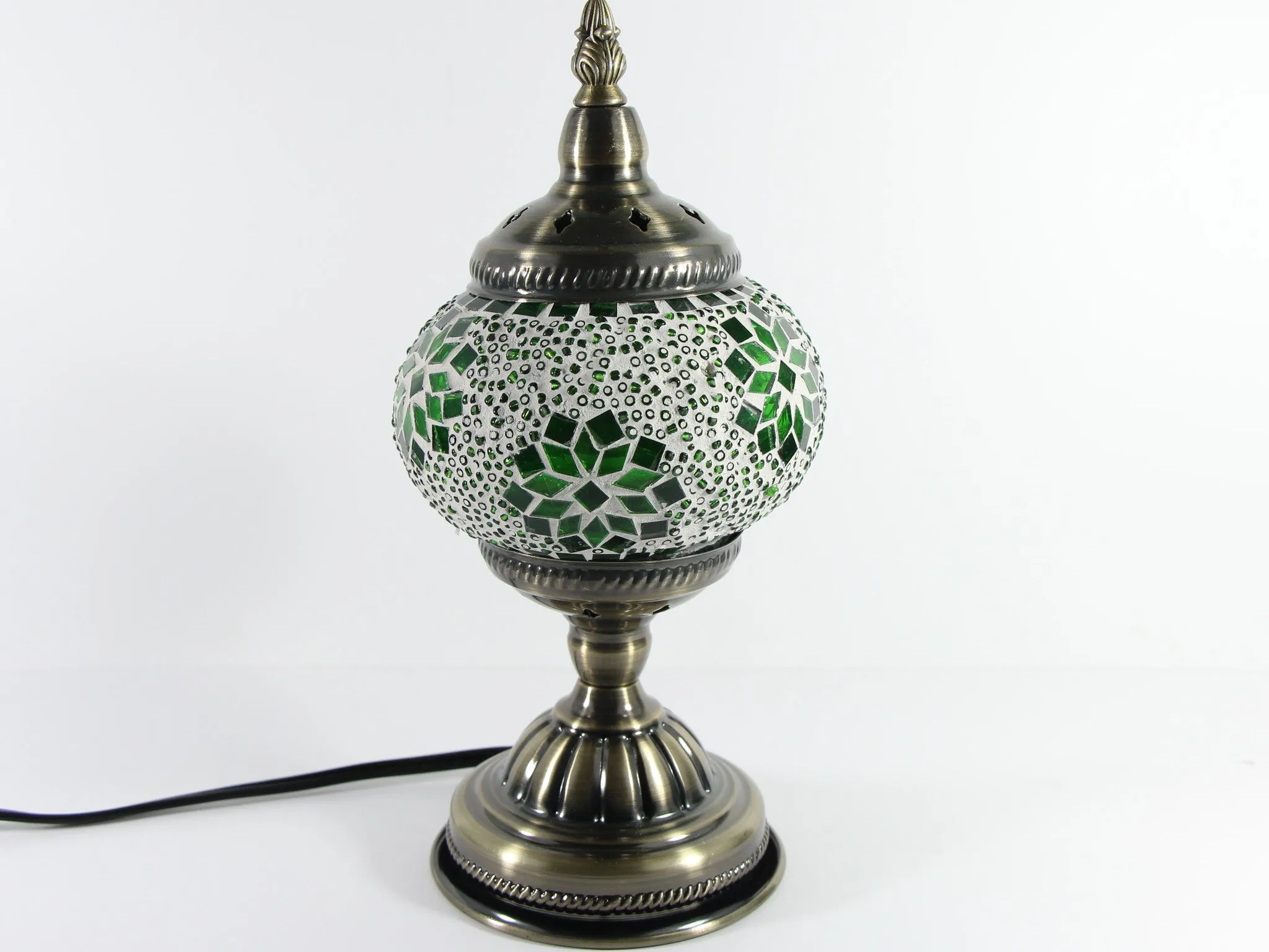 Turkish Mosaic Table Lamp with Bronze Finish - ACL1