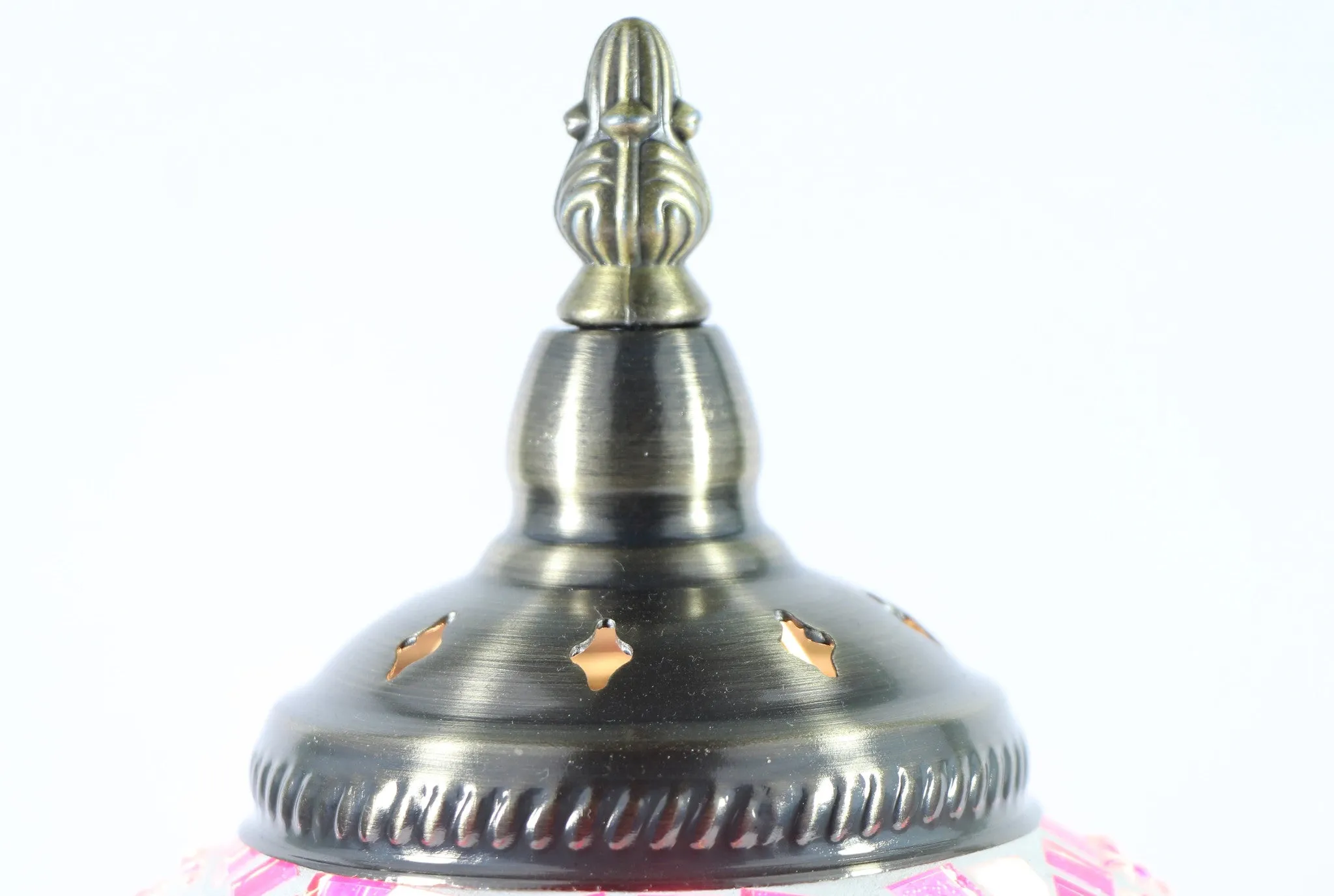 Turkish Mosaic Table Lamp with Bronze Finish - ACL1