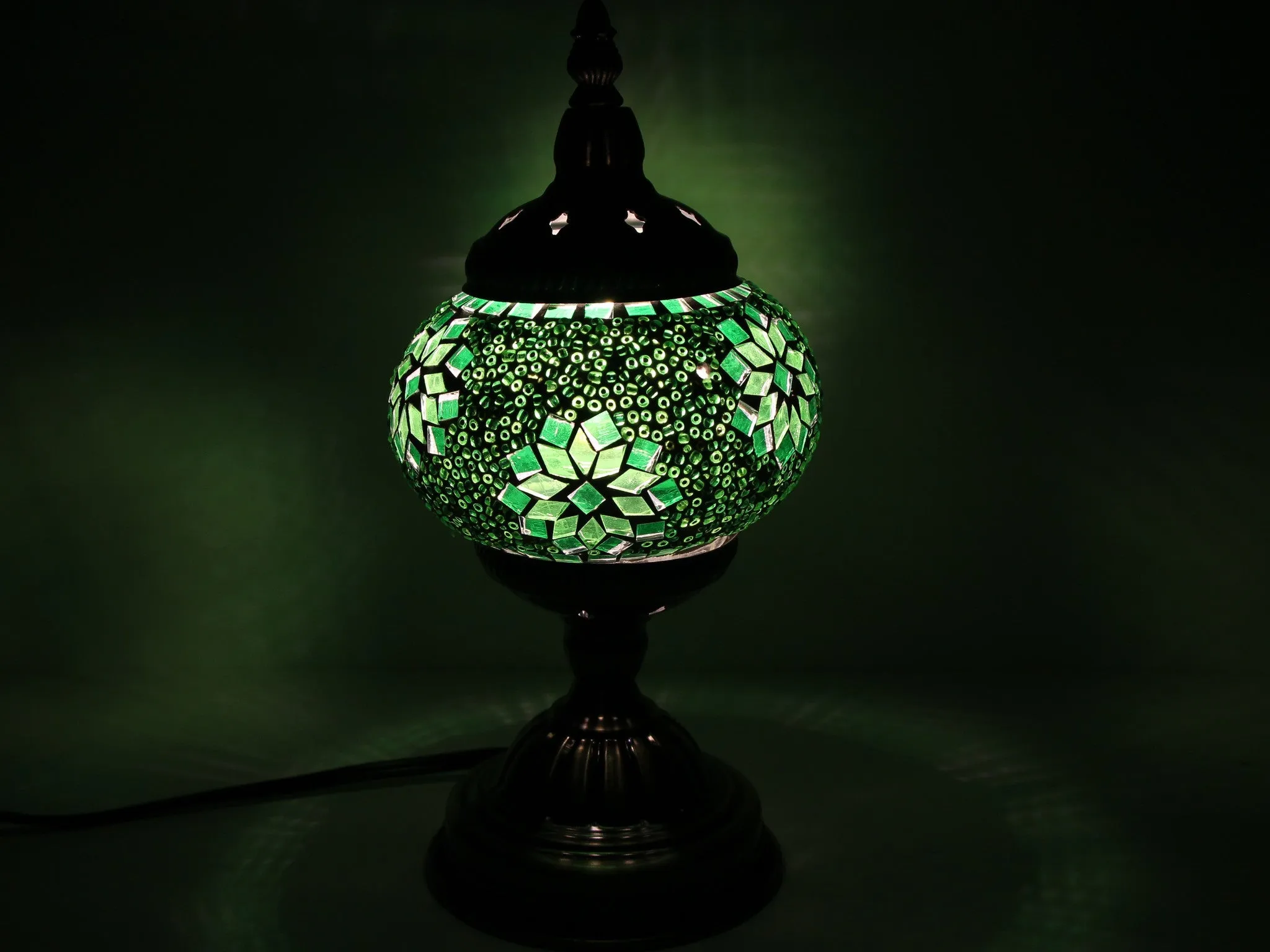 Turkish Mosaic Table Lamp with Bronze Finish - ACL1