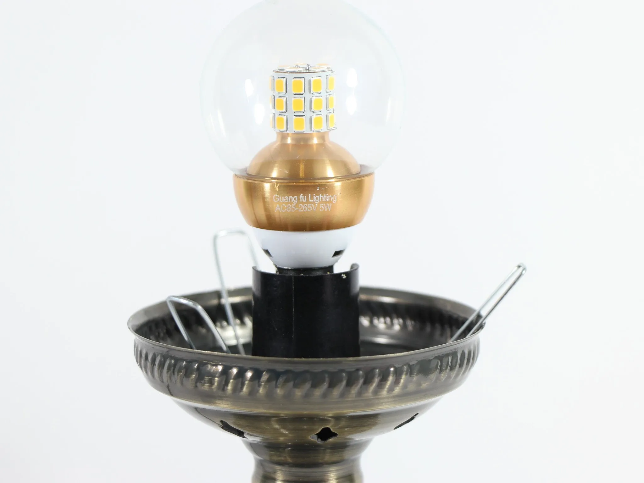 Turkish Mosaic Table Lamp with Bronze Finish - ACL9
