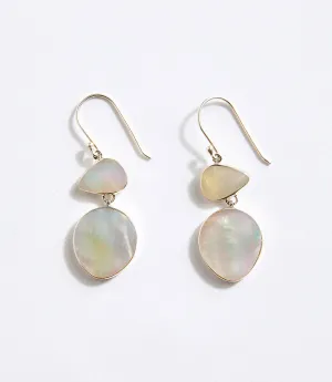 Two Drop Mother of Pearl Earrings