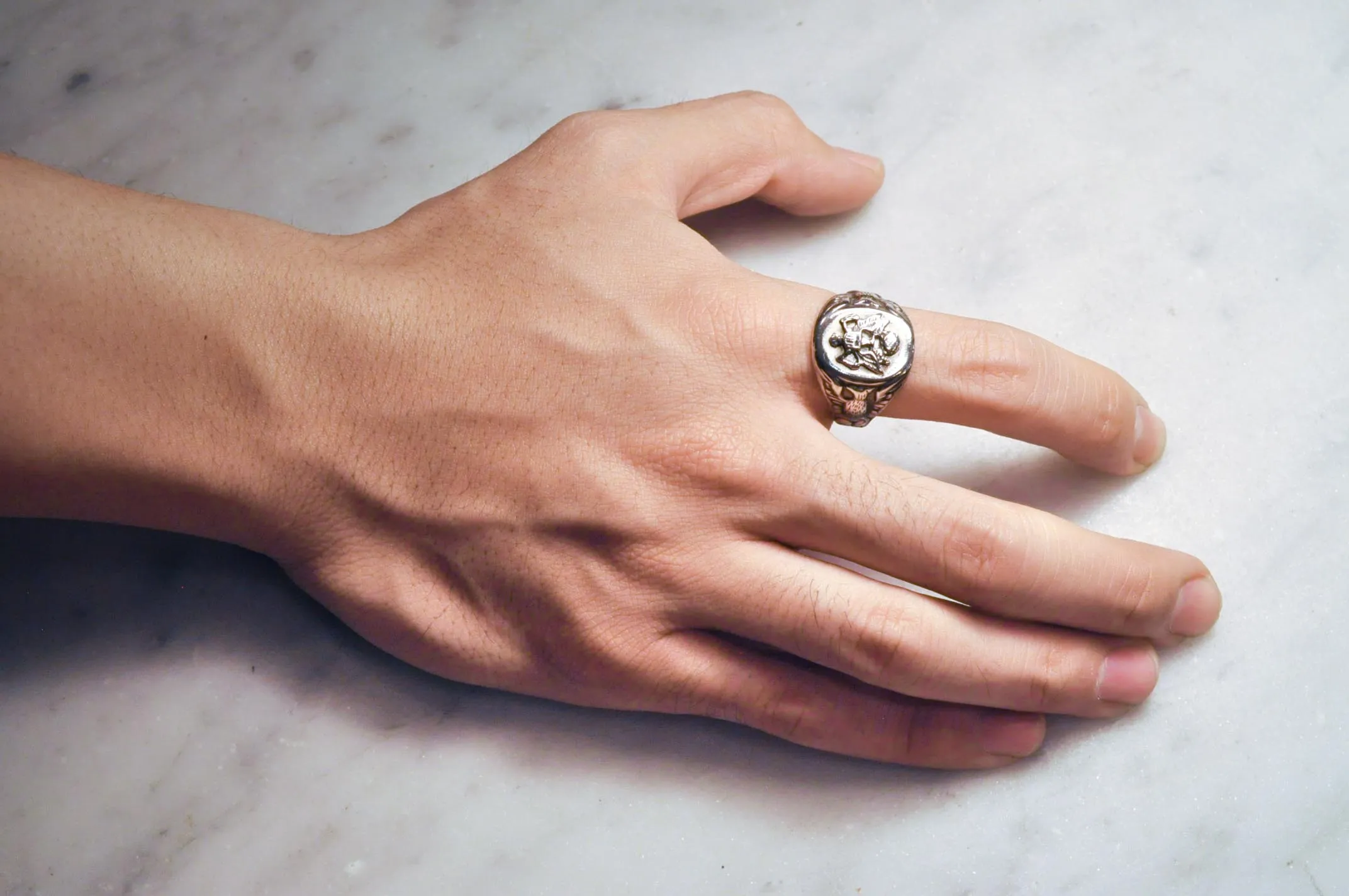 US Army Sterling Silver Signet Ring