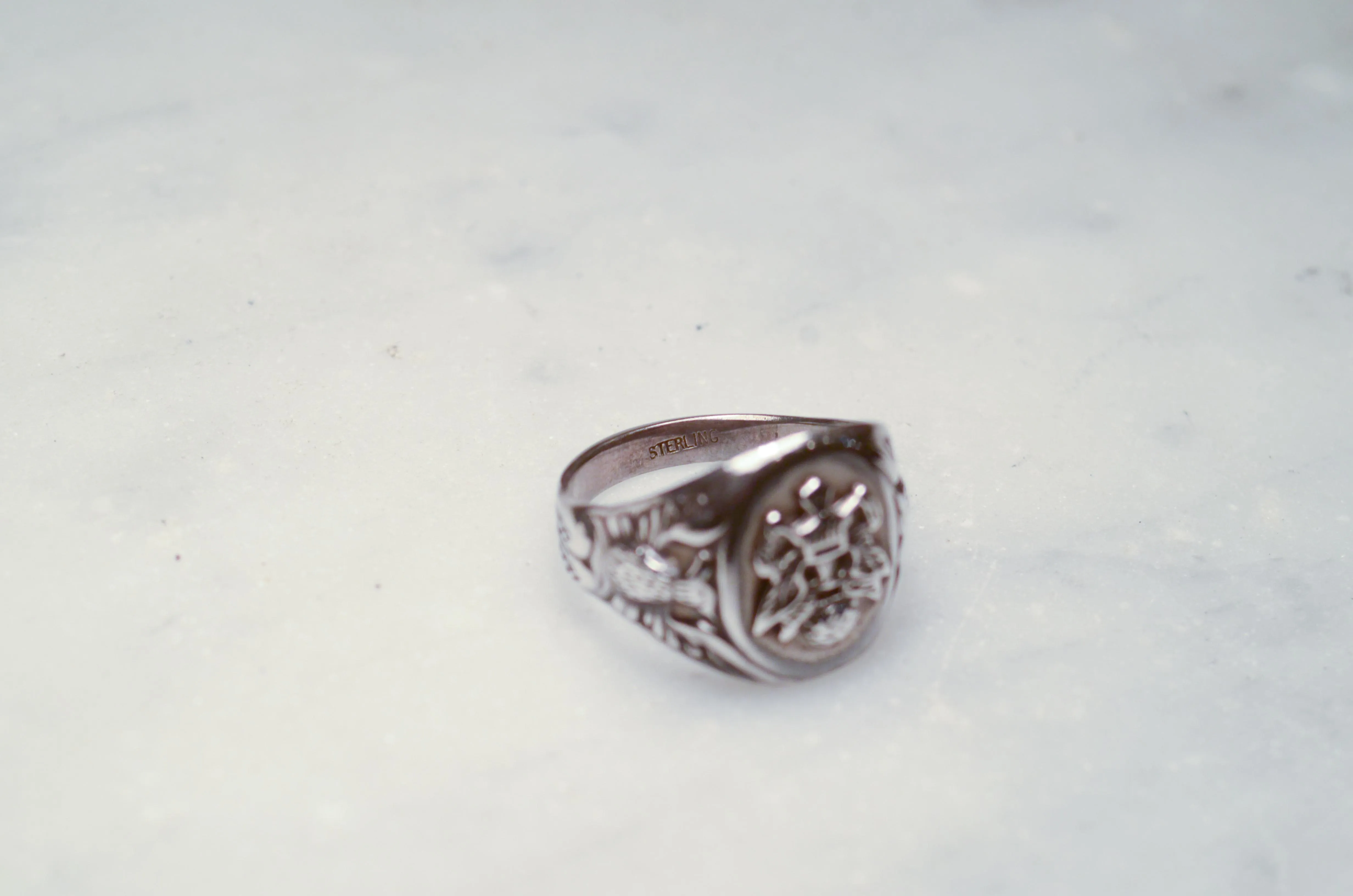 US Army Sterling Silver Signet Ring