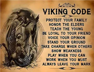 Viking Warrior Code Quote from the Norse God Odin - AI Enhanced Versatile Digital Designed Instant Download Fairycore Cottagecore DIY Craft