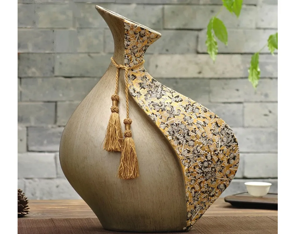 Vintage Collection - Antique Brown Broad Vase