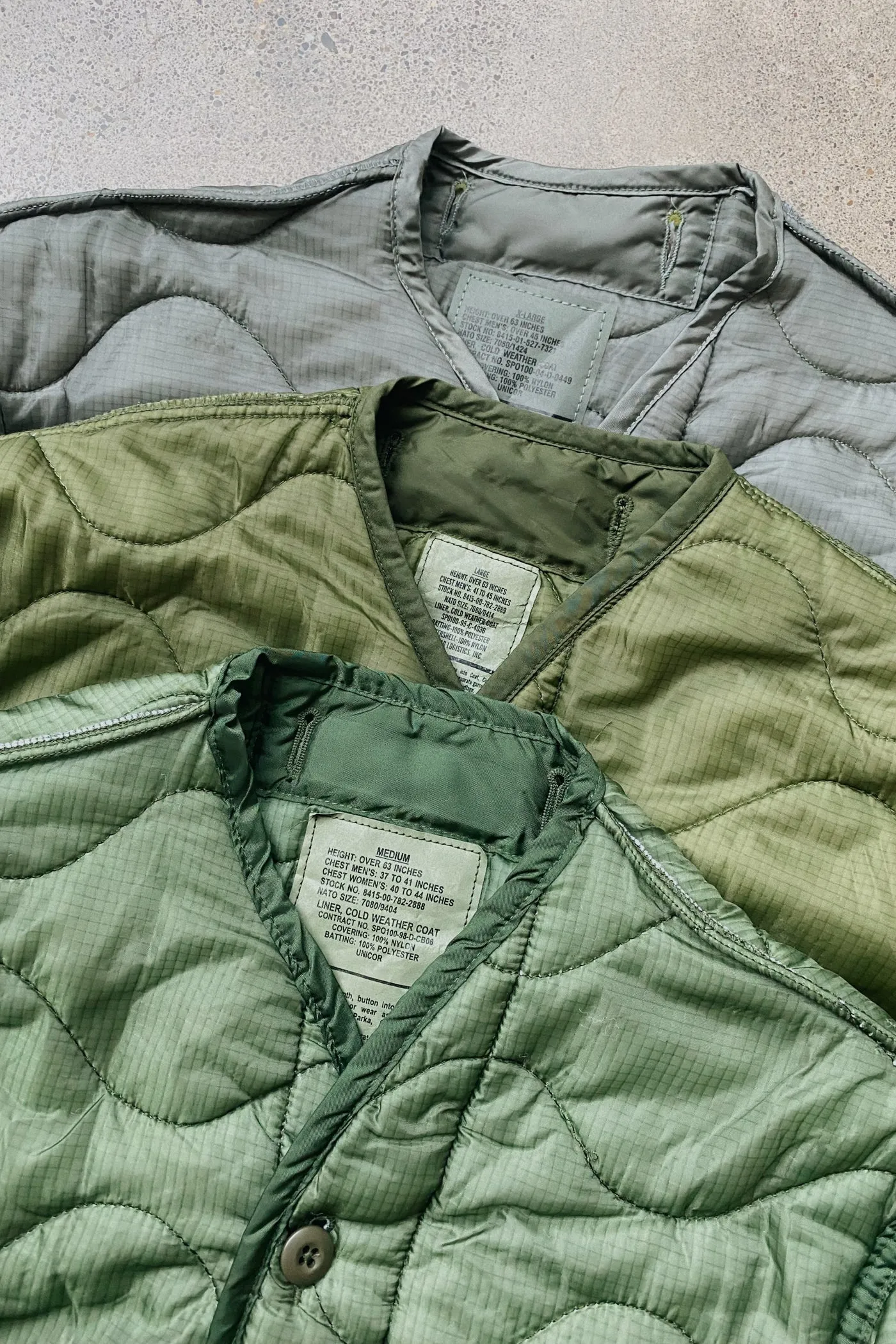 Vintage Olive Military Liner Field Jacket