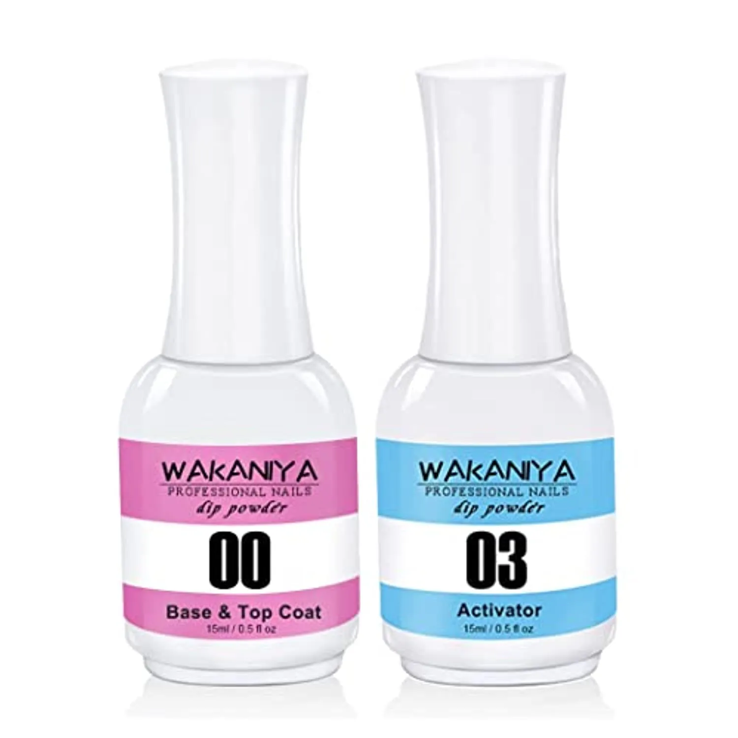 wakaniya Dip Powder Nail Kit- 12 Colors Nail Powders with Base& Top Coat Activator