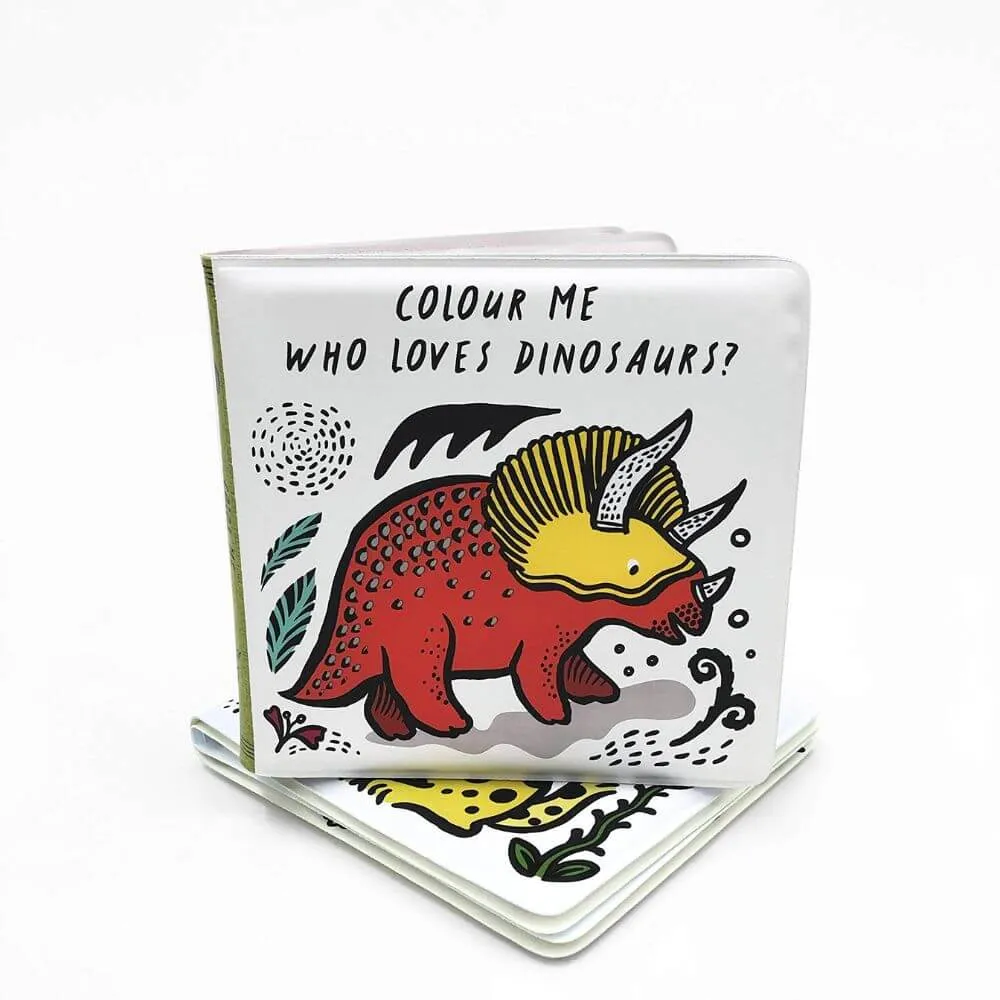 Wee Gallery Who Loves Dinosaurs Bath Book