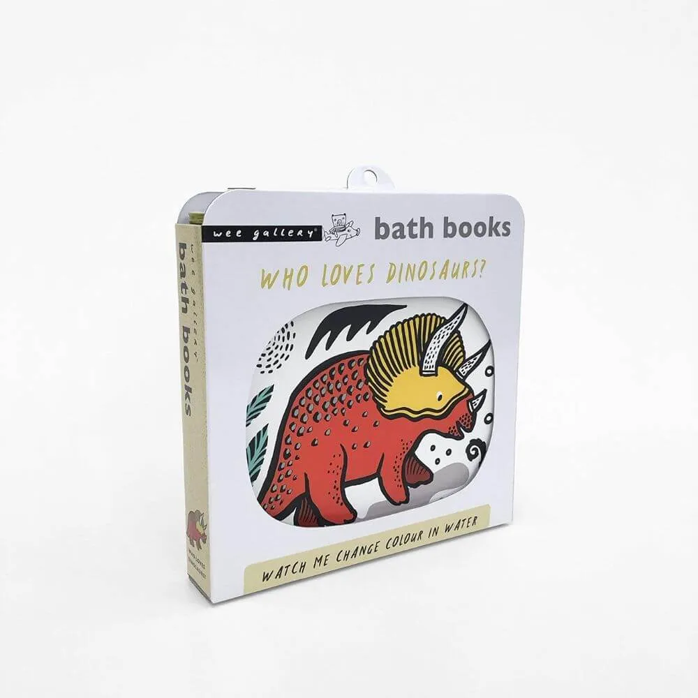 Wee Gallery Who Loves Dinosaurs Bath Book