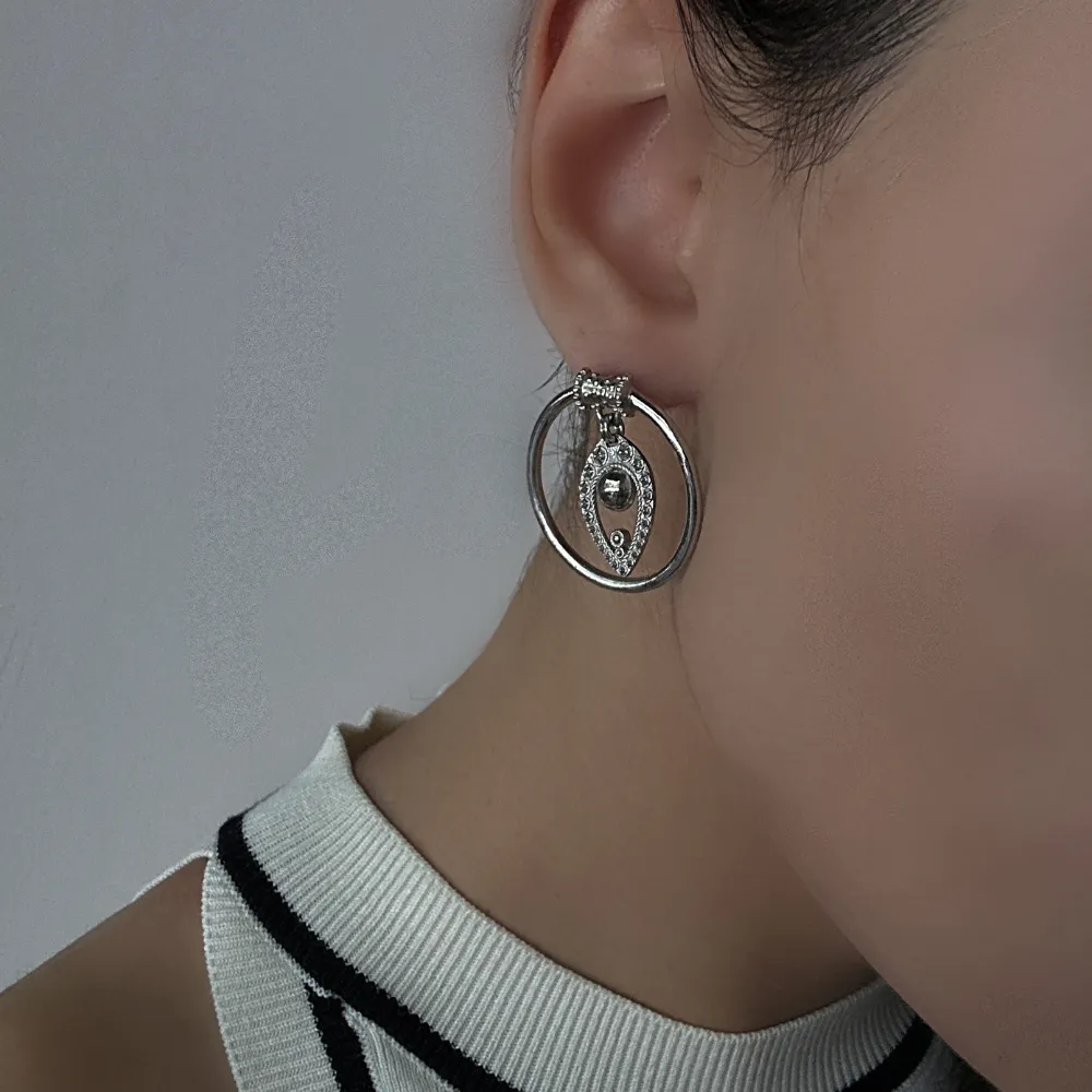 Wheat hoop earrings
