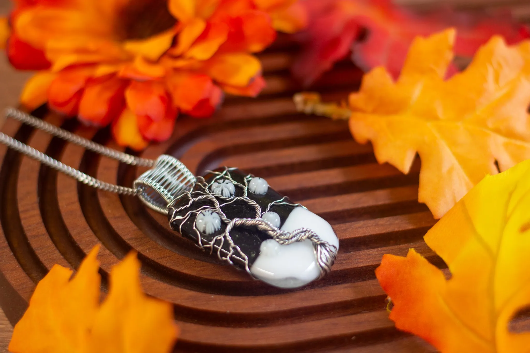 Winter's Night Sterling Silver Tree of Life Pendant