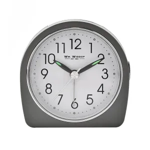 Wm.Widdop Silent Sweep Round Alarm Clock (9502B)